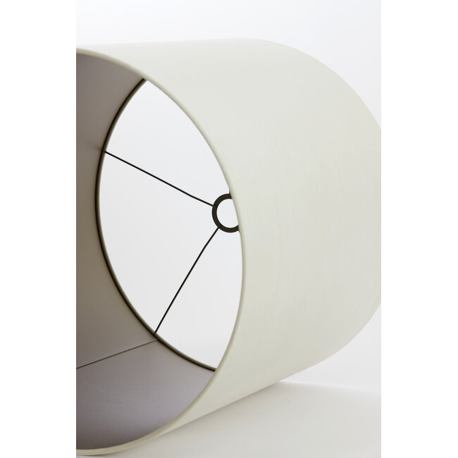 Light en Living Kap cilinder 40-40-49 cm VELOURS off white