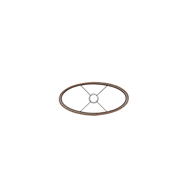 Light en Living Kap ovaal recht smal 45-21-32 cm Brandy bruin