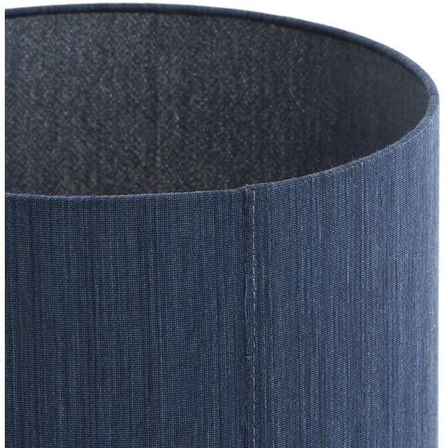 Light en Living Kap cilinder 25-25-18 cm harper Donkerblauw
