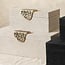 PTMD Opbergbox Hazael Beige suede set van 2 druppel