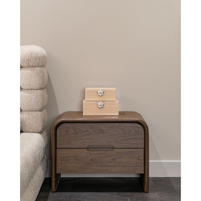 Richmond Interiors  Nachtkastje Bedford bruin 2 lades