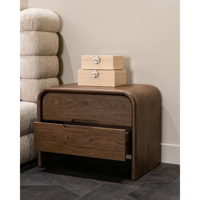 Richmond Interiors  Nachtkastje Bedford bruin 2 lades