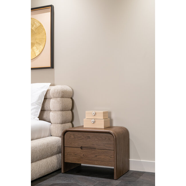 Richmond Interiors  Nachtkastje Bedford bruin 2 lades