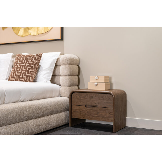 Richmond Interiors  Nachtkastje Bedford bruin 2 lades
