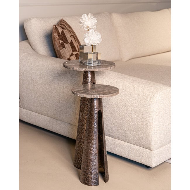 Richmond Interiors  Bijzettafel Eldora brons 25Ø