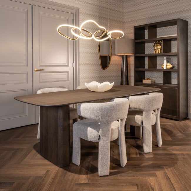 Richmond Interiors  Eettafel Castello Smoked charchoal 230