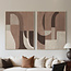 Richmond Interiors  Wall art Tatu links bruin