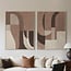 Richmond Interiors  Wall art Tatu rechts bruin