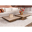 Richmond Interiors  Salontafel Claridge beige 70x70 (cumulus)