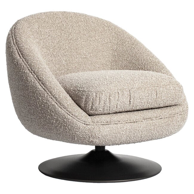 Richmond Interiors  Lounge stoel Nodo naturel chunky draaibaar