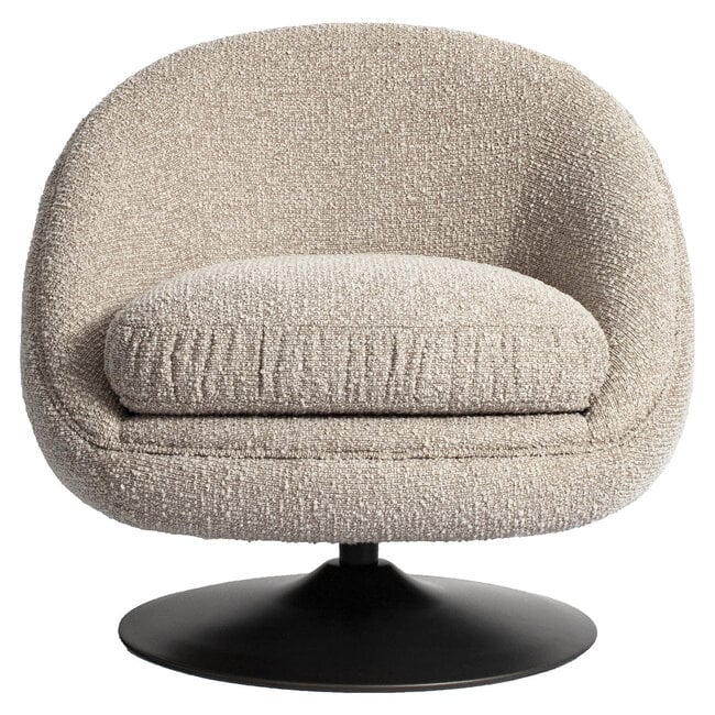 Richmond Interiors  Lounge stoel Nodo naturel chunky draaibaar
