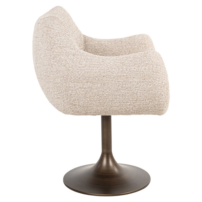 Richmond Interiors  Eetkamerstoel Aldo naturel linear draaibaar