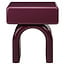 Richmond Interiors  Nachtkastje Bennet burgundy 1 Lade