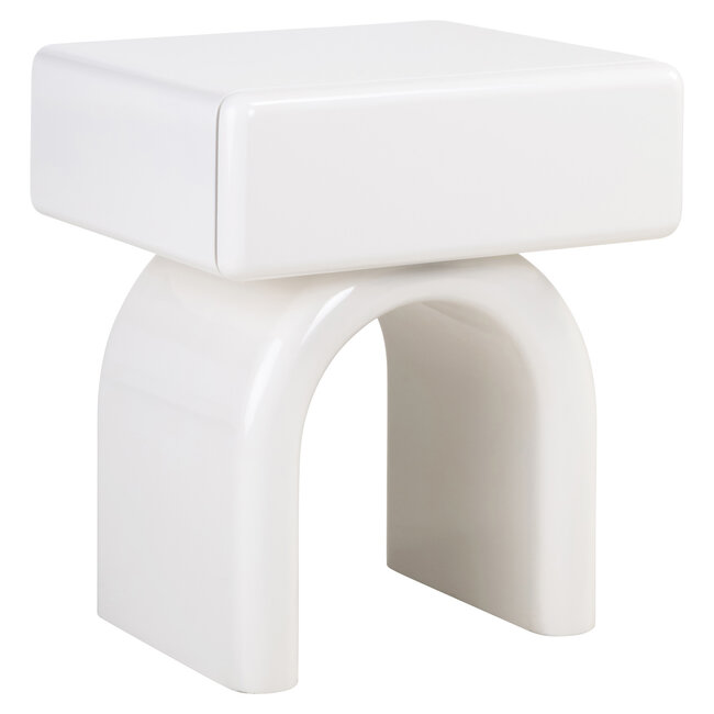Richmond Interiors  Nachtkastje Bennet coconut milk 1 Lade