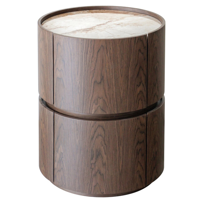 Richmond Interiors  Nachtkastje Ellery bruin 2 lades
