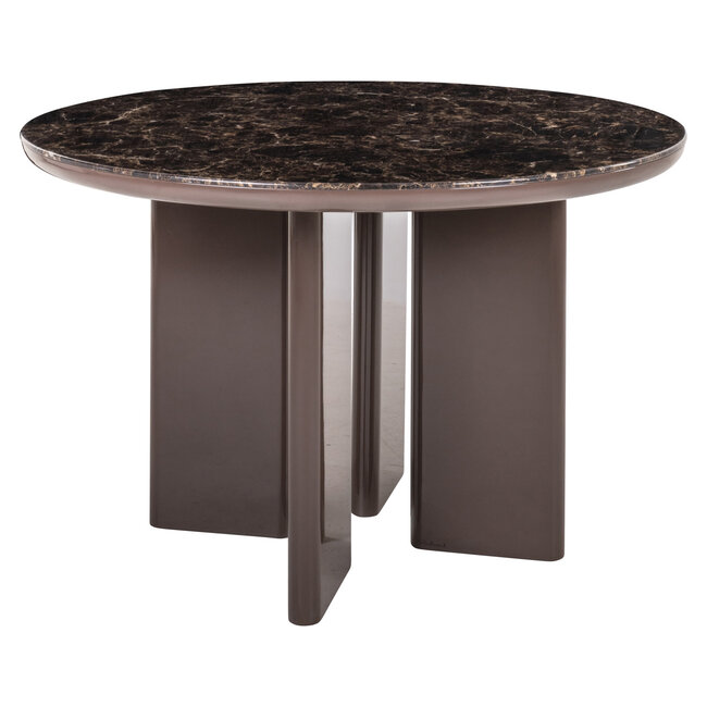 Richmond Interiors  Eettafel Almundi chocolade bruin 120Ø