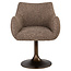 Richmond Interiors  Eetkamerstoel Aldo bruin tweed draaibaar