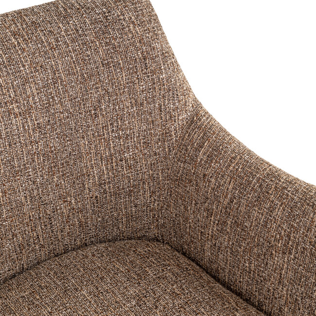 Richmond Interiors  Eetkamerstoel Aldo bruin tweed draaibaar