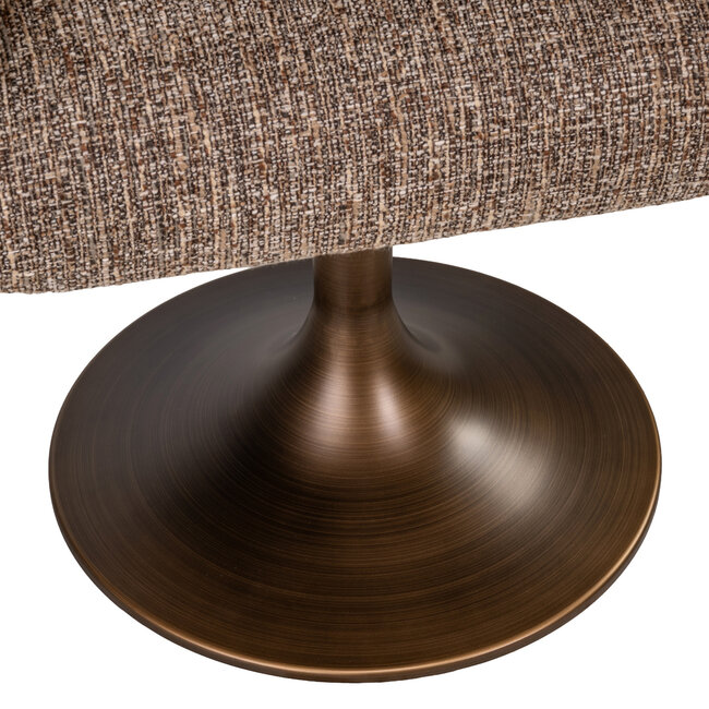 Richmond Interiors  Eetkamerstoel Aldo bruin tweed draaibaar