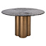 Richmond Interiors  Eettafel Glastonburry goud antique 135Ø