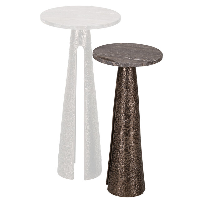 Richmond Interiors  Bijzettafel Eldora brons 25Ø