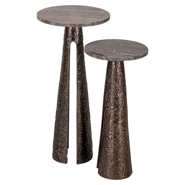 Richmond Interiors  Bijzettafel Eldora brons 25Ø