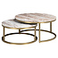 Richmond Interiors  Salontafel Bottega Blush beige - Set van 2