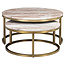 Richmond Interiors  Salontafel Bottega Blush beige - Set van 2