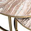 Richmond Interiors  Salontafel Bottega Blush beige - Set van 2