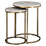 Richmond Interiors  Bijzettafel Bottega Blush beige - Set van 2