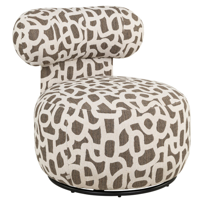 Richmond Interiors  Lounge stoel Kaya weave bruin