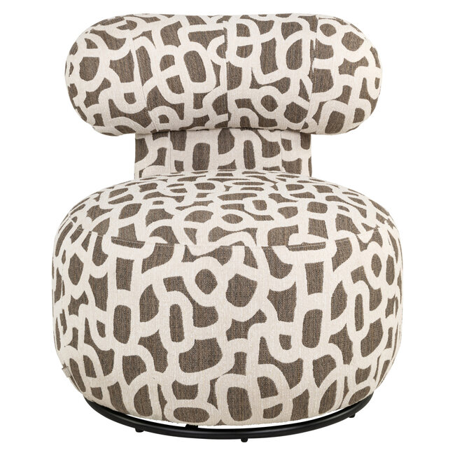 Richmond Interiors  Lounge stoel Kaya weave bruin