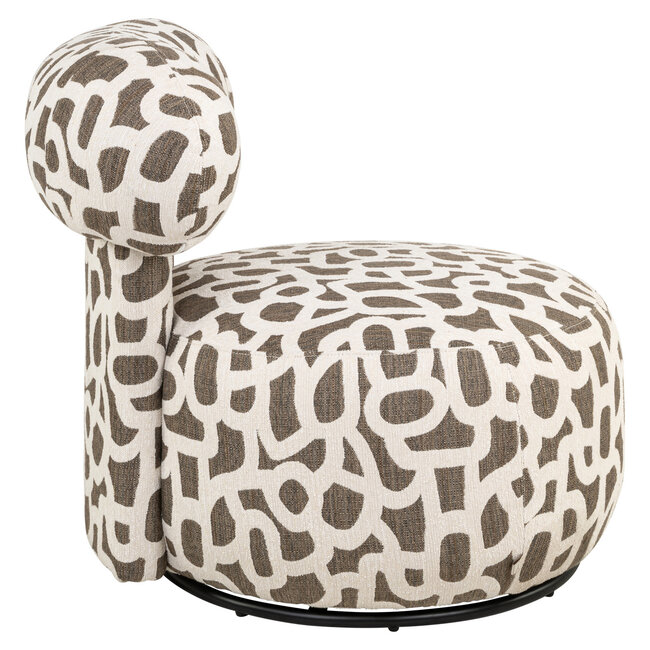 Richmond Interiors  Lounge stoel Kaya weave bruin