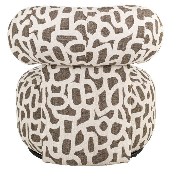 Richmond Interiors  Lounge stoel Kaya weave bruin