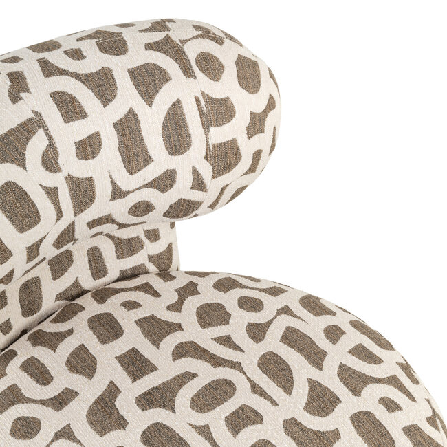 Richmond Interiors  Lounge stoel Kaya weave bruin
