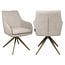 Richmond Interiors  Eetkamerstoel Lisonne cayenne bruin draaibaar fire retardant