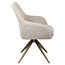 Richmond Interiors  Eetkamerstoel Lisonne cayenne bruin draaibaar fire retardant
