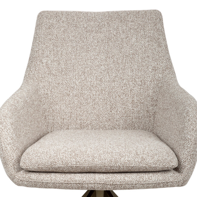 Richmond Interiors  Eetkamerstoel Lisonne cayenne bruin draaibaar fire retardant