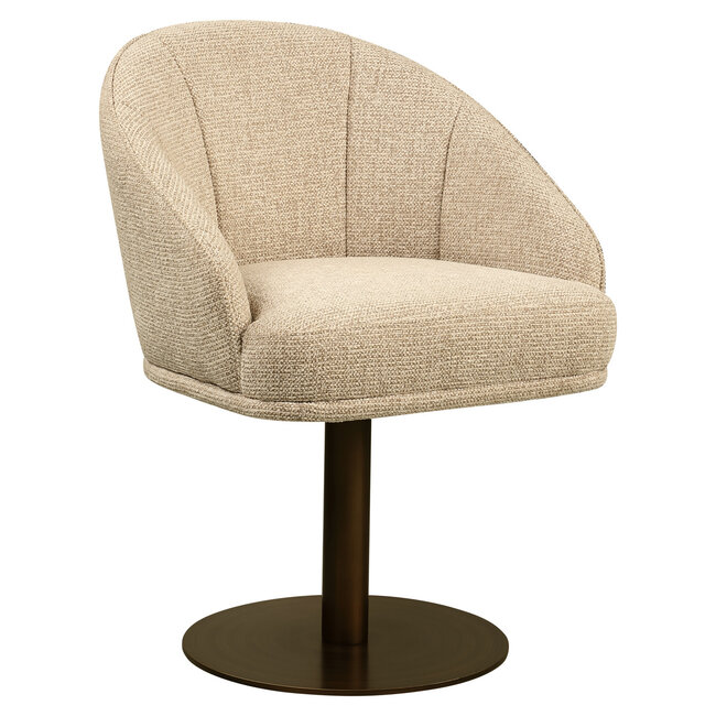 Richmond Interiors  Eetkamerstoel Beverly naturel fancy draaibaar