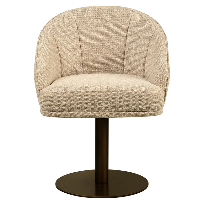 Richmond Interiors  Eetkamerstoel Beverly naturel fancy draaibaar