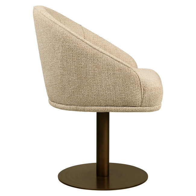 Richmond Interiors  Eetkamerstoel Beverly naturel fancy draaibaar