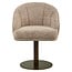 Richmond Interiors  Eetkamerstoel Beverly mocca linear draaibaar