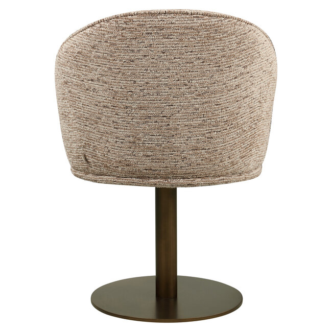 Richmond Interiors  Eetkamerstoel Beverly mocca linear draaibaar