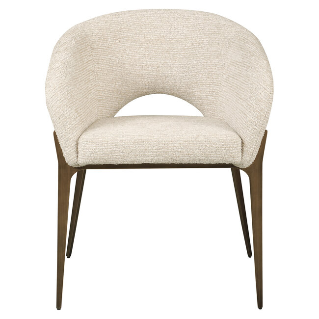 Richmond Interiors  Eetkamerstoel Kenzi naturel linear fire retardant