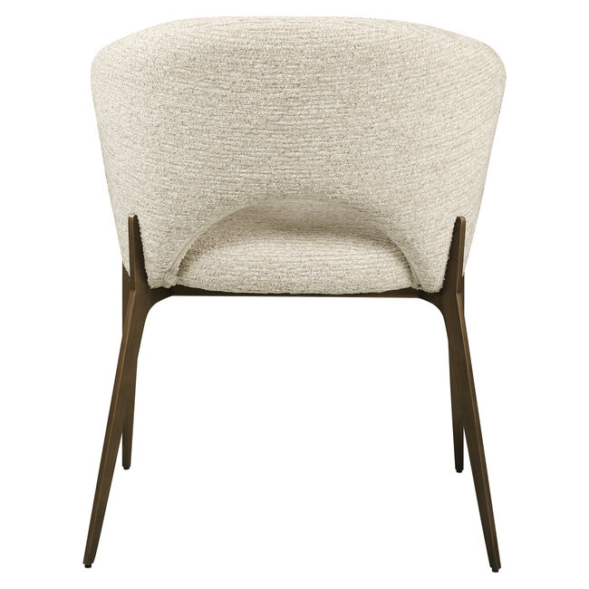 Richmond Interiors  Eetkamerstoel Kenzi naturel linear fire retardant