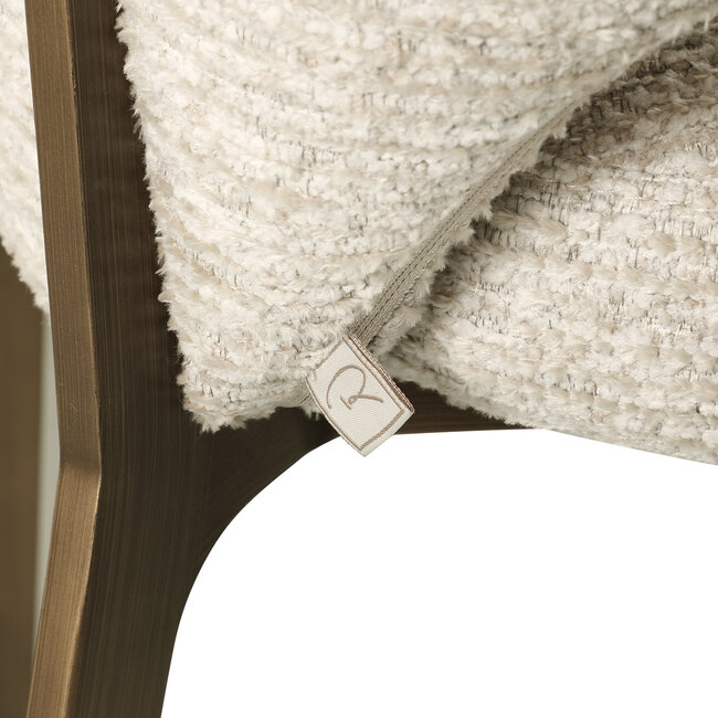 Richmond Interiors  Eetkamerstoel Kenzi naturel linear fire retardant