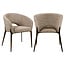 Richmond Interiors  Eetkamerstoel Kenzi mocca linear fire retardant