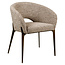Richmond Interiors  Eetkamerstoel Kenzi mocca linear fire retardant