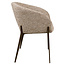 Richmond Interiors  Eetkamerstoel Kenzi mocca linear fire retardant