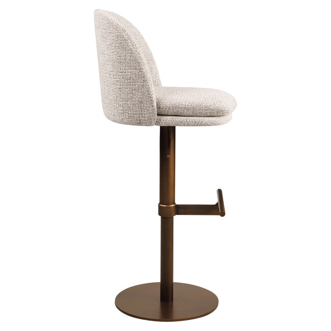 Richmond Interiors  Barstoel Vesper mocca fancy draaibaar